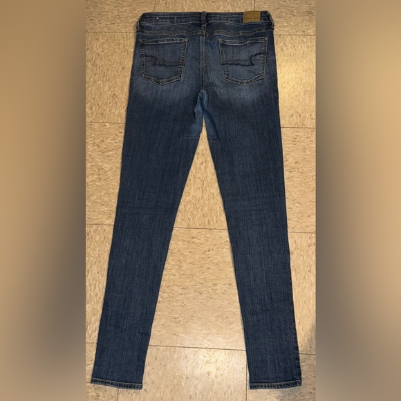 AEO 🦅 Super Stretch Jegging in Waterfall Blue size 10 Extra Long - Picture 13 of 16